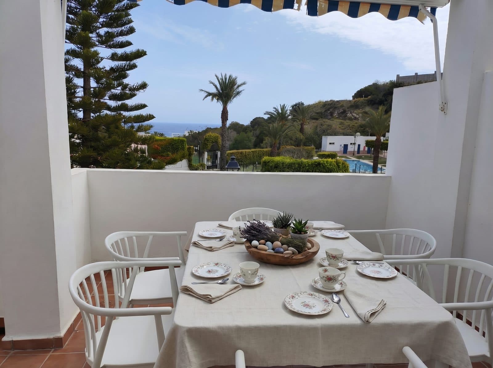 Vue principale de l'appartement face à la plage