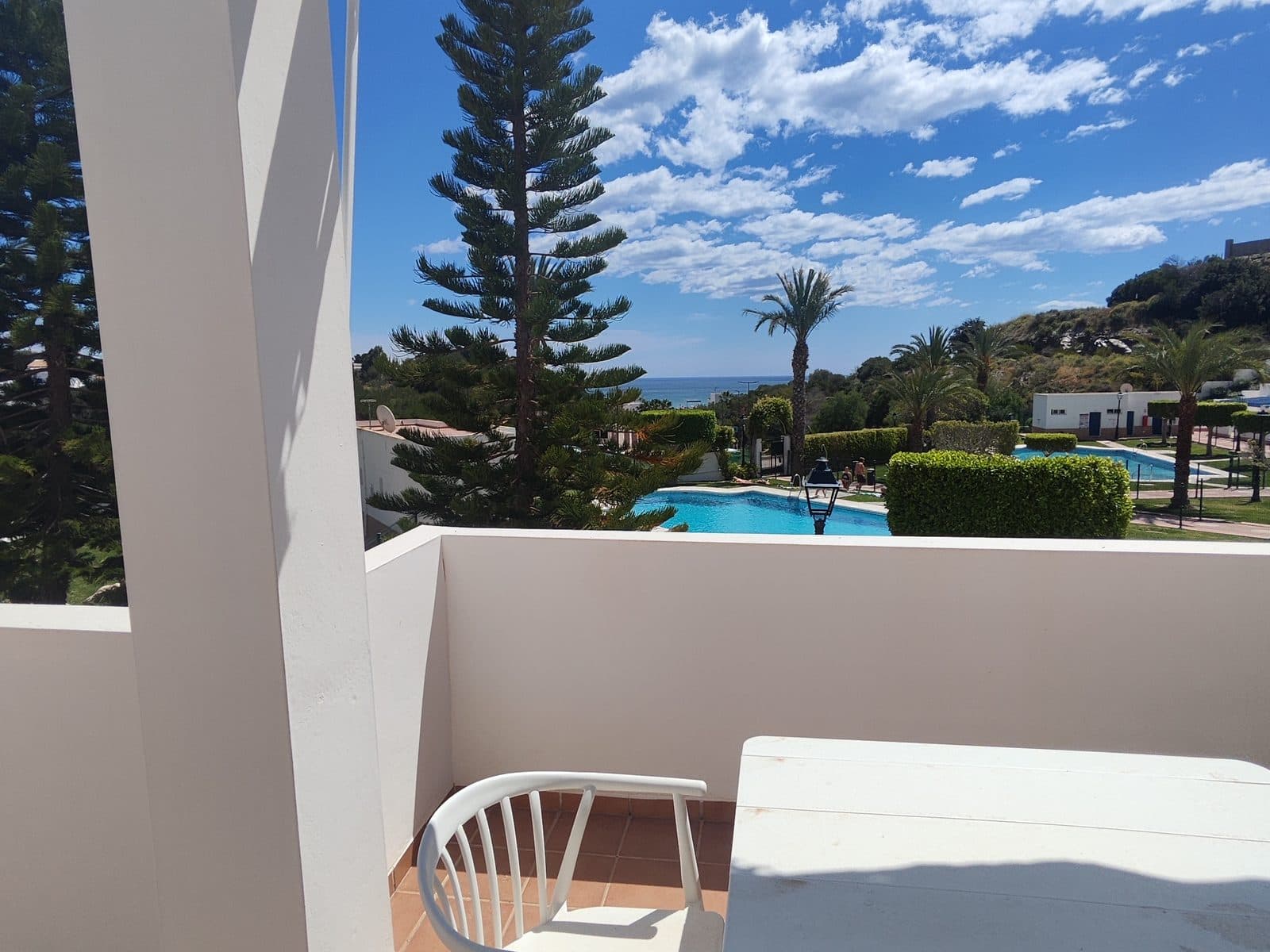 Terrasse avec vue sur la mer